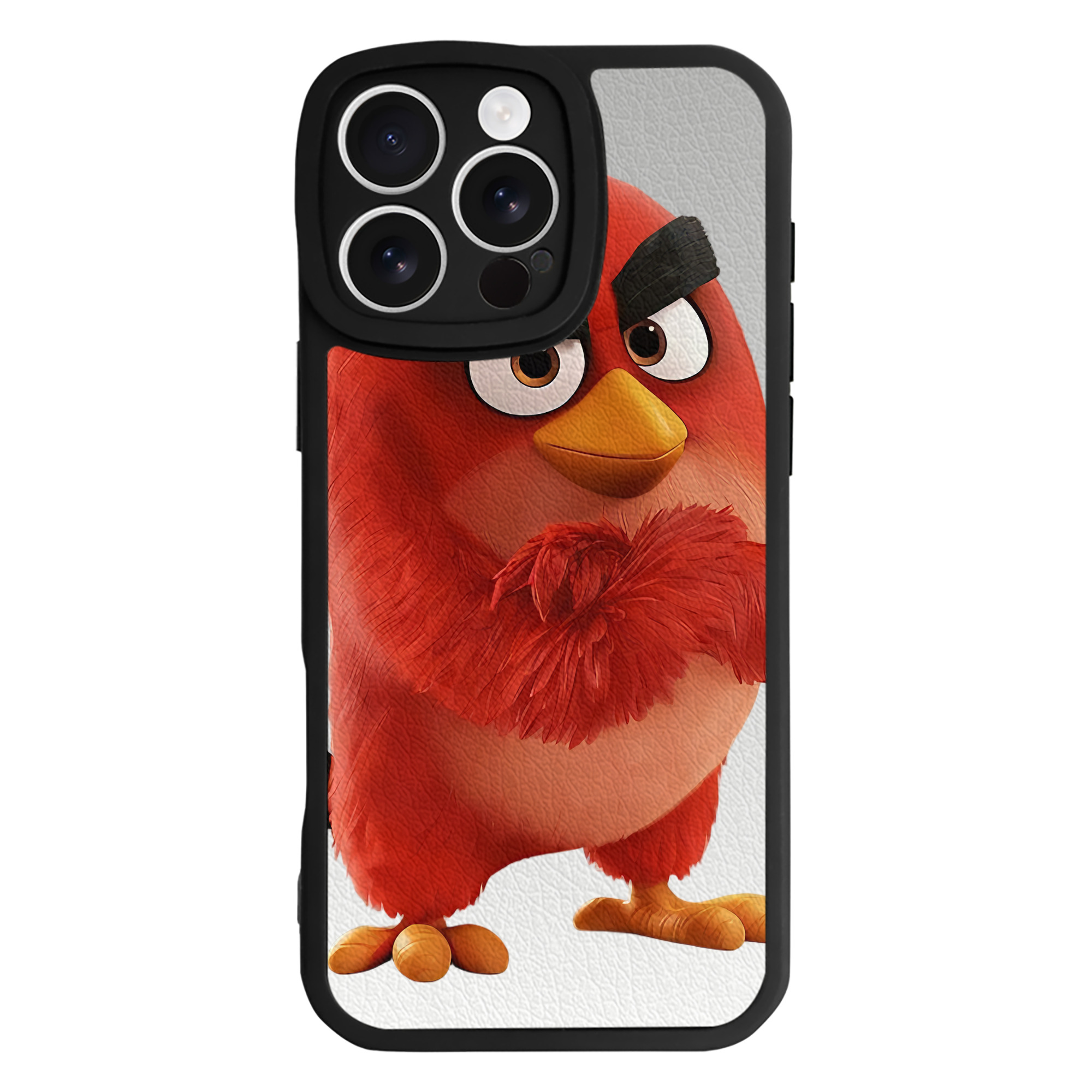 （画像用） Angry Birds アングリーバード 【iPhone 16シリーズ対応】シリコンスマホケース（レザー調） 材質：シリコン